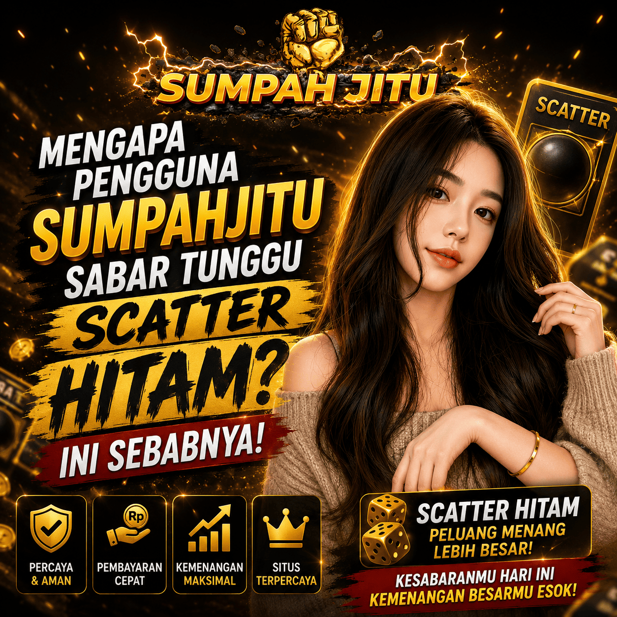 Mengapa Pengguna SUMPAHJITU Sabar Tunggu Scatter Hitam? Ini Sebabnya
