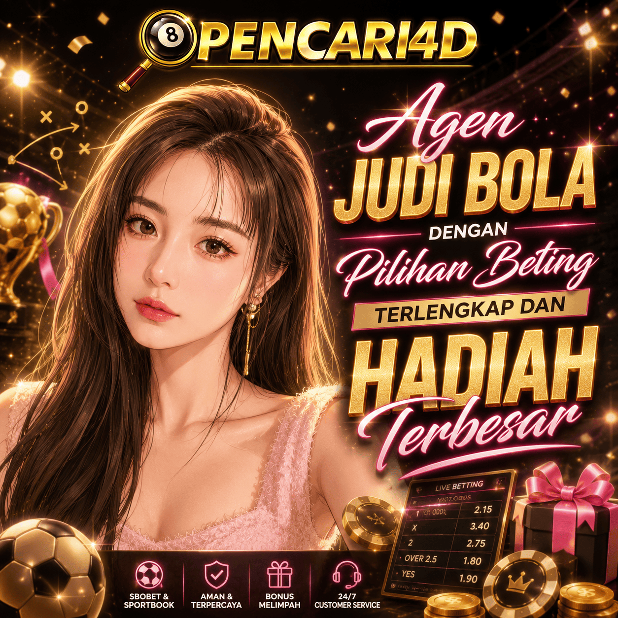 PENCARI4D > Agen Judi Bola Dengan Pilihan Beting Terlengkap Dan Hadiah Terbesar